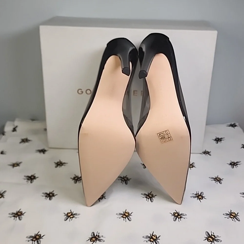 Good American Cinder-f*cking-rella Black Light Smoke Pumps